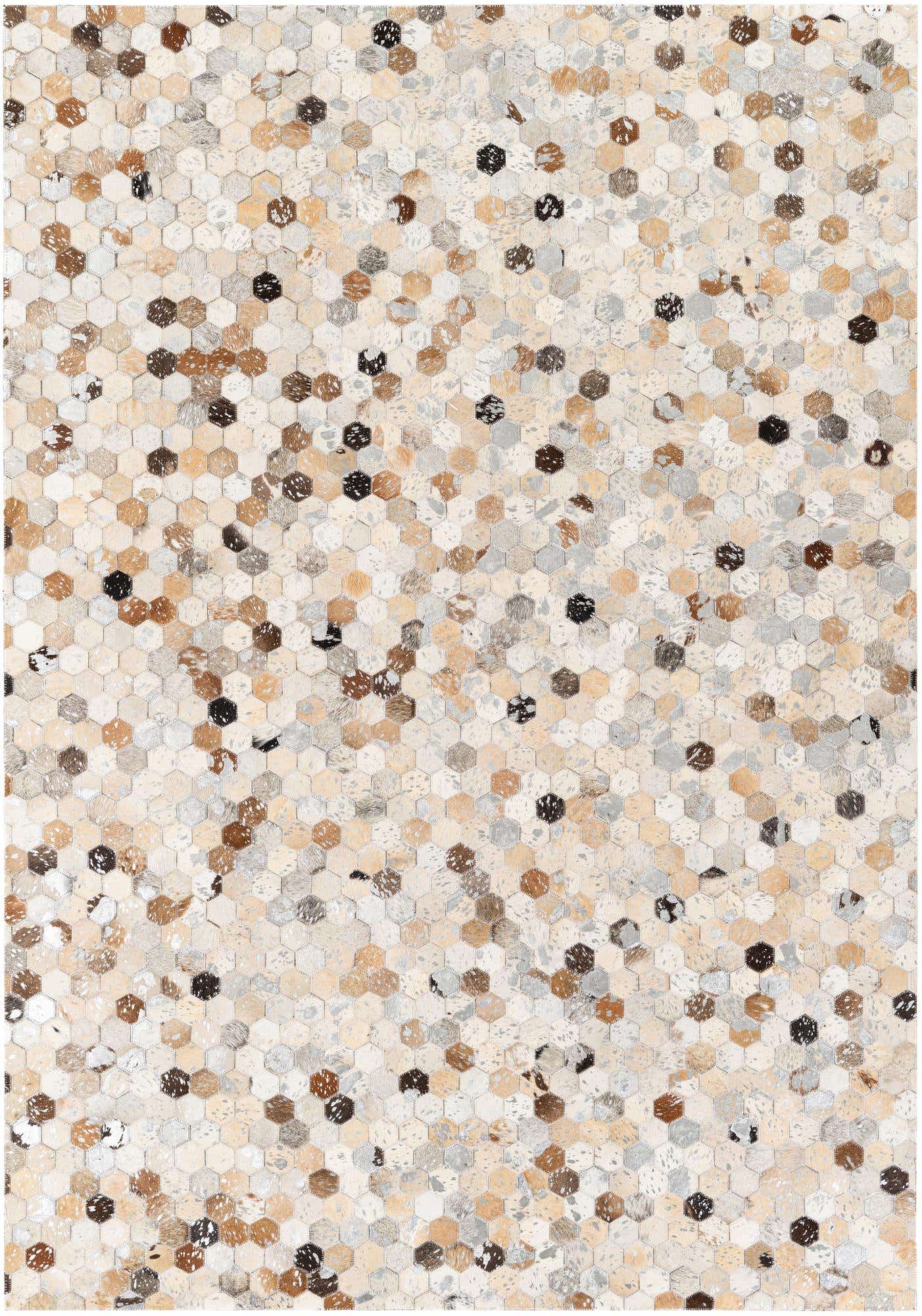 5' 2 x 7' 5 Cowhide Stocks Rug