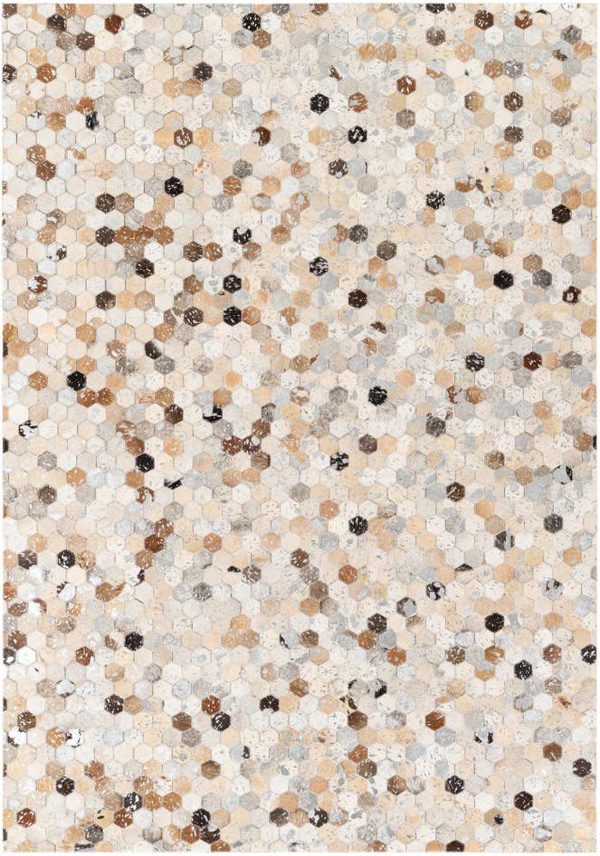 Detail image of 5' 2 x 7' 5 Cowhide Stocks Rug