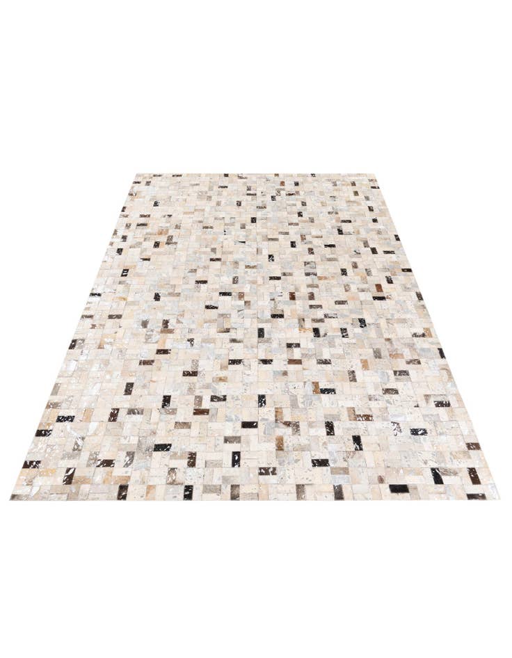 Detail image of 5' 4 x 7' 6 Cowhide Stocks Rug