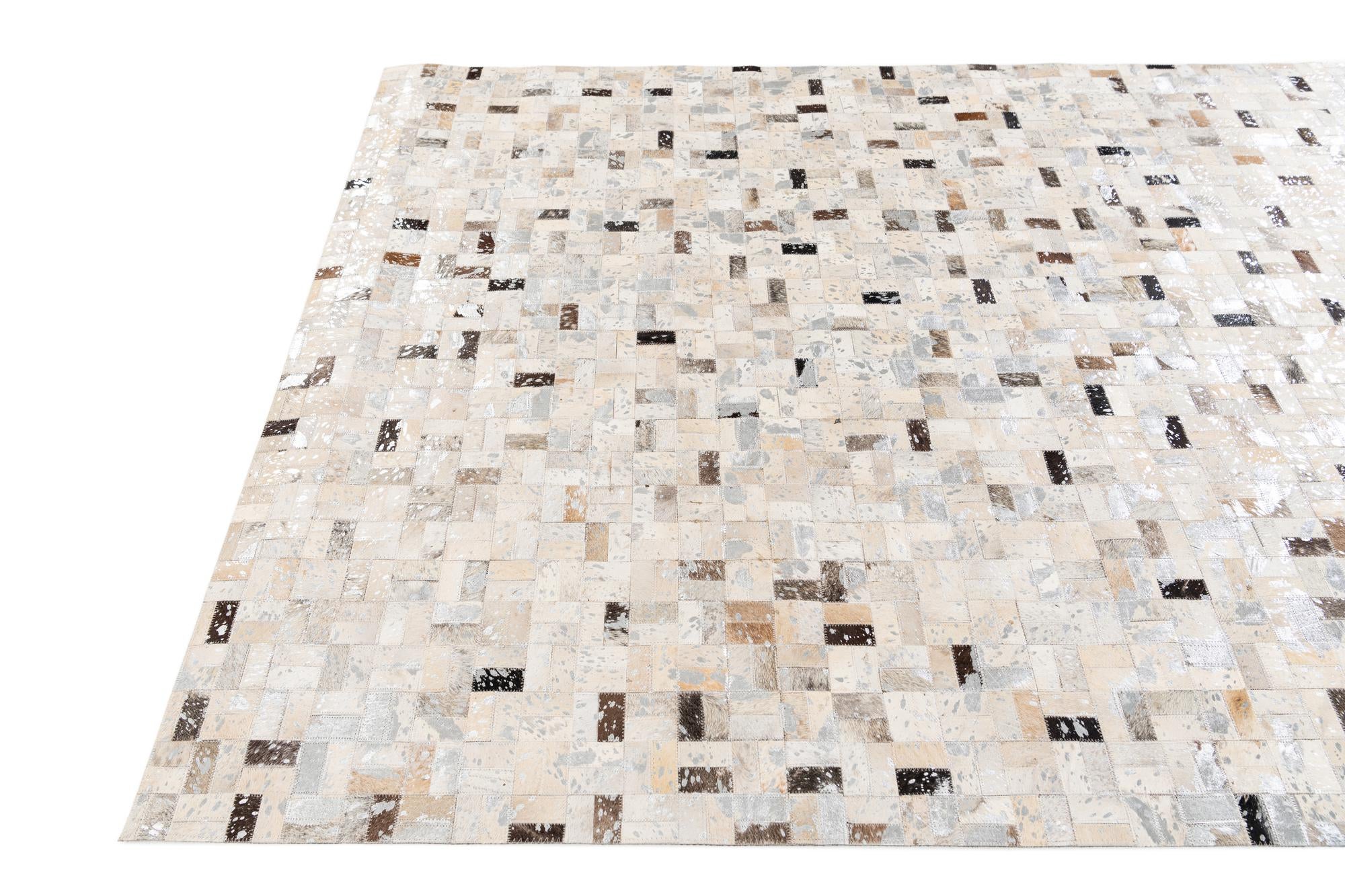 5' 4 x 7' 6 Cowhide Stocks Rug
