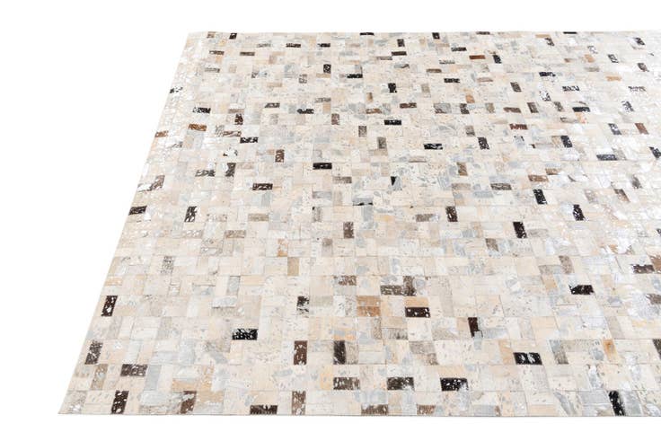Detail image of 5' 4 x 7' 6 Cowhide Stocks Rug