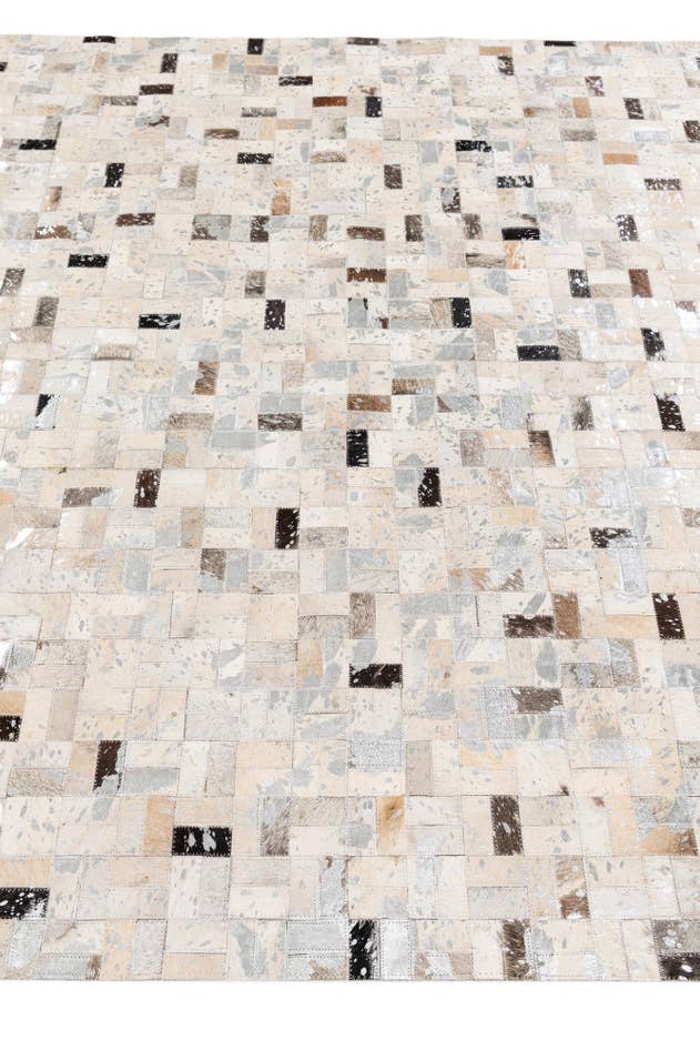 Detail image of 5' 4 x 7' 6 Cowhide Stocks Rug