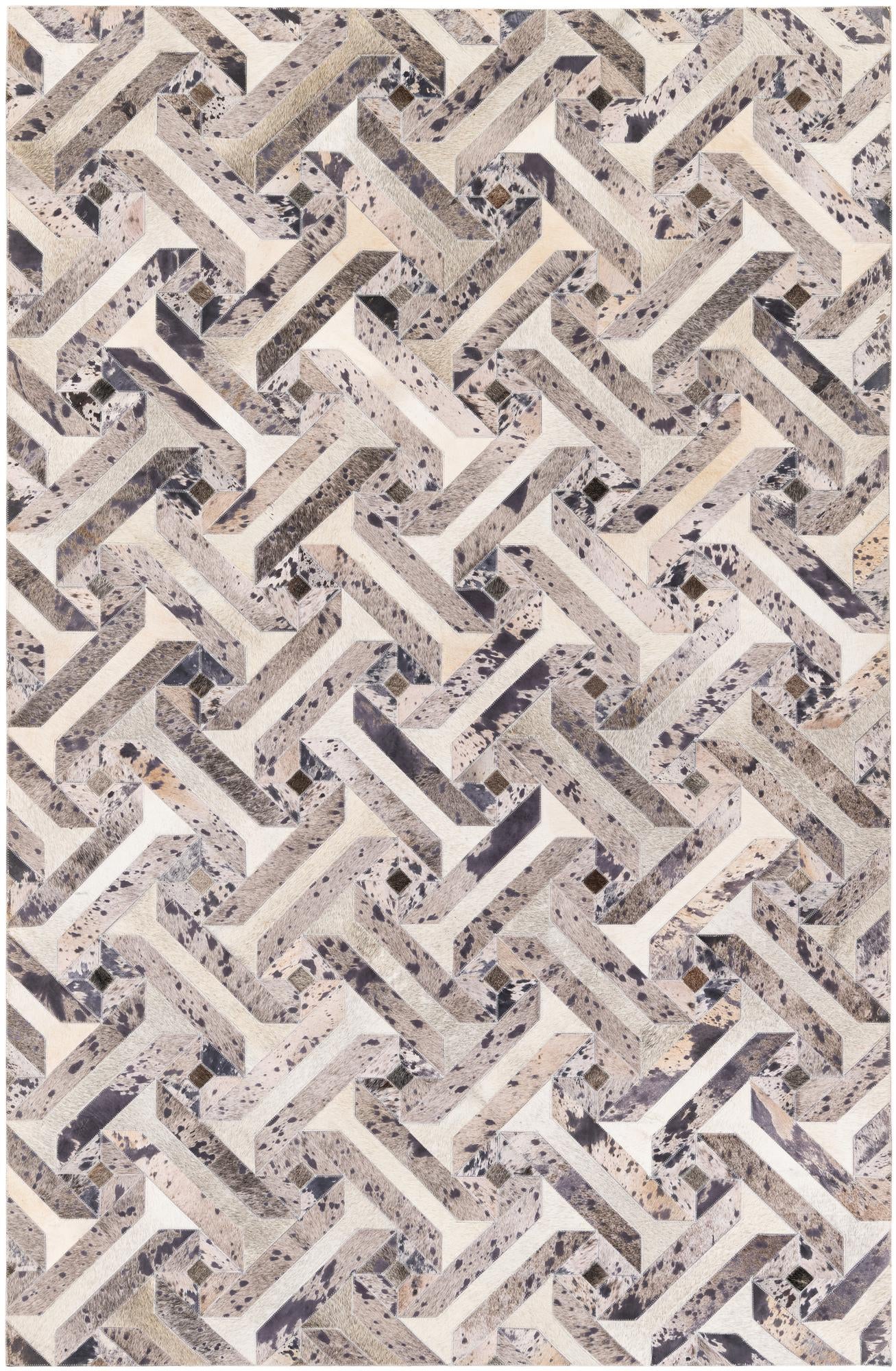 5' 2 x 8' 1 Cowhide Stocks Rug