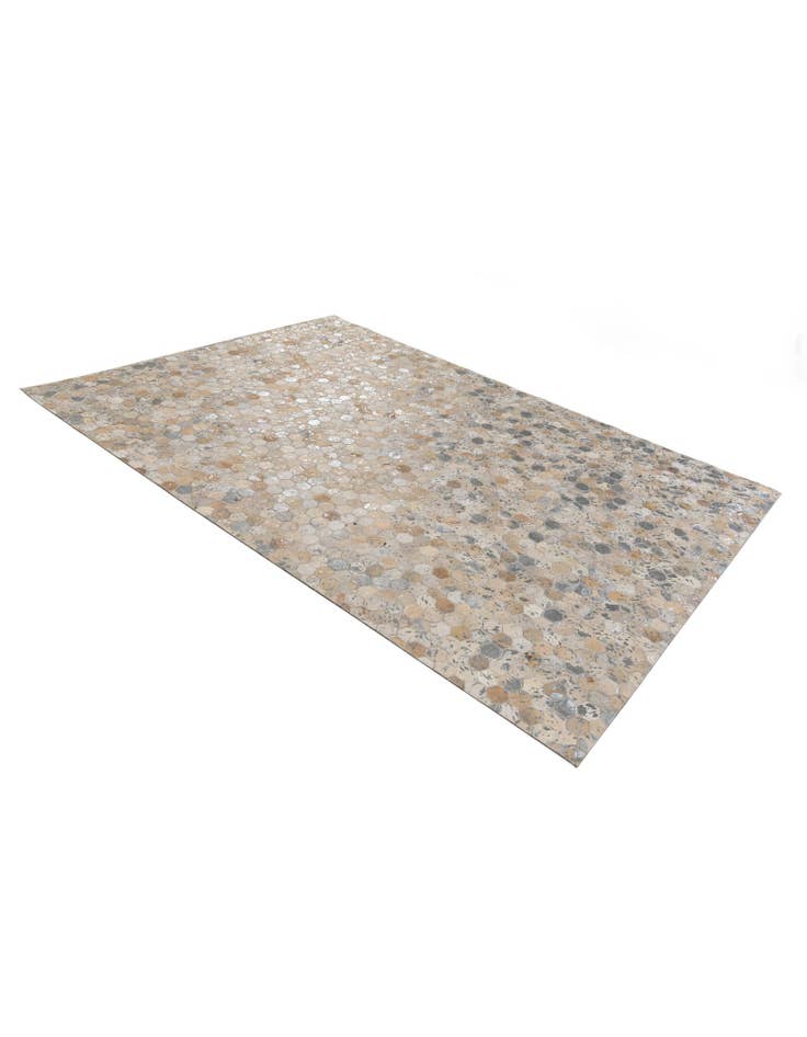 Detail image of 5' 3 x 7' 6 Cowhide Stocks Rug