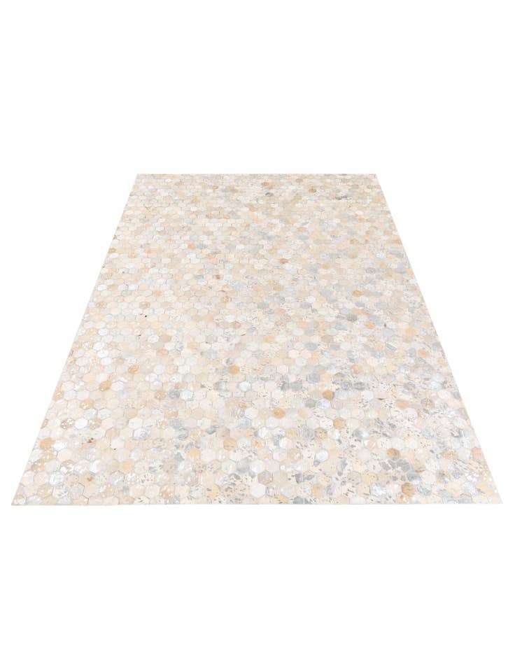 Detail image of 5' 3 x 7' 6 Cowhide Stocks Rug