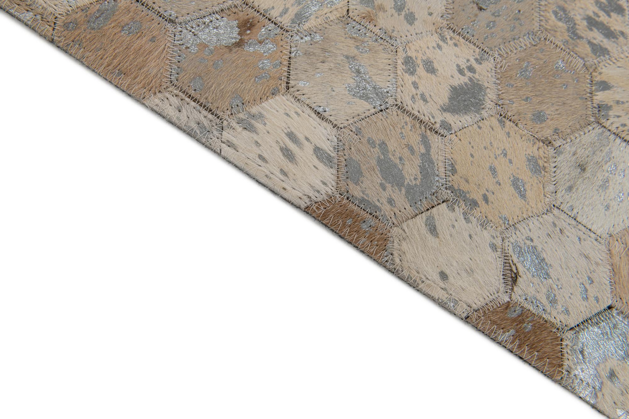 5' 3 x 7' 6 Cowhide Stocks Rug