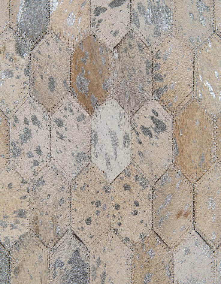 Detail image of 5' 3 x 7' 6 Cowhide Stocks Rug