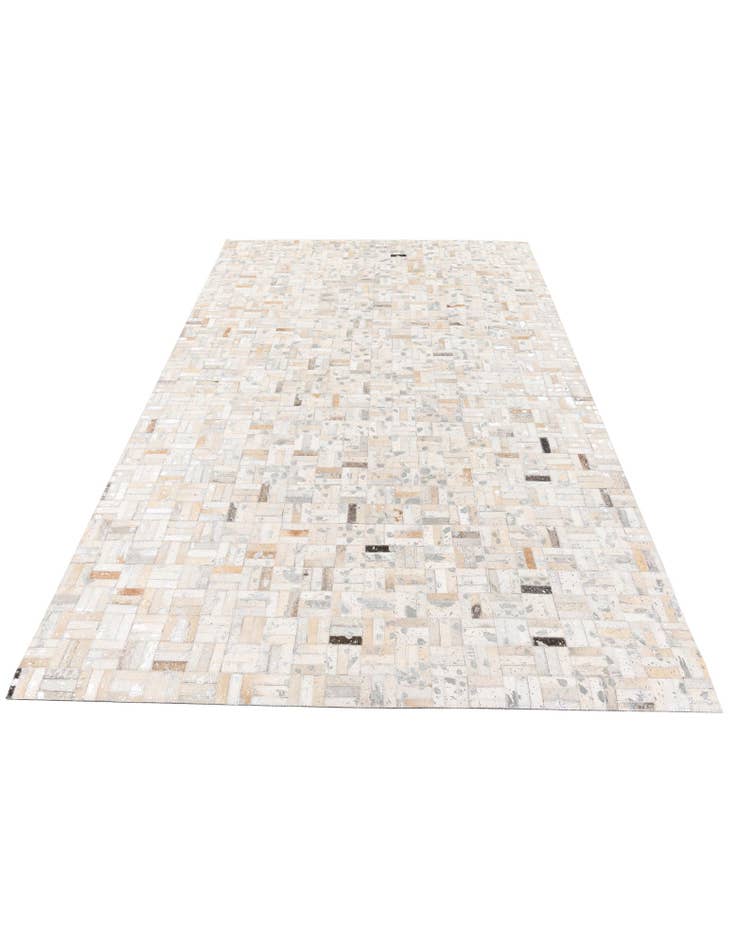 Detail image of 4' 11 x 8' 1 Cowhide Stocks Rug