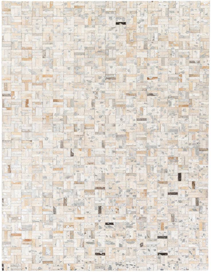 Detail image of 4' 11 x 8' 1 Cowhide Stocks Rug