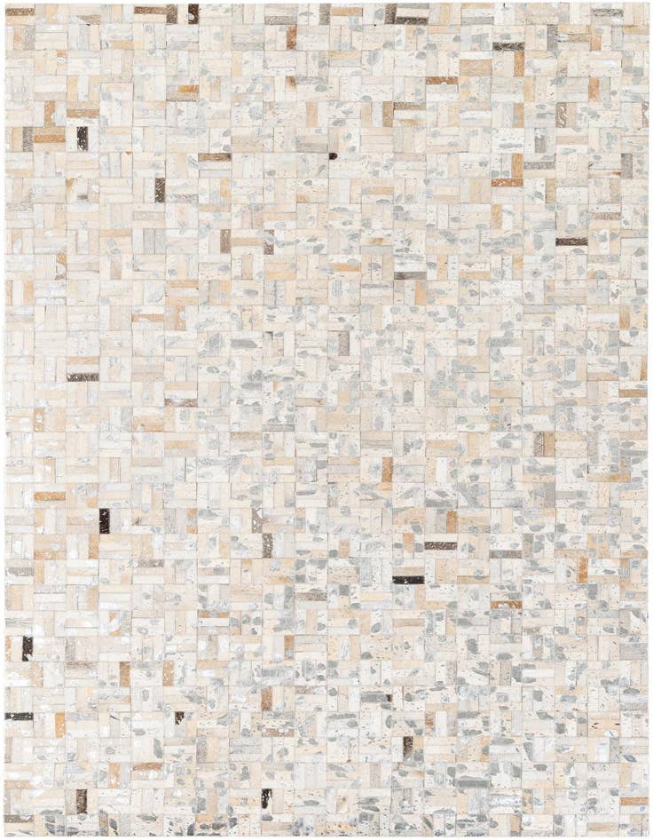 Detail image of 4' 11 x 8' 1 Cowhide Stocks Rug
