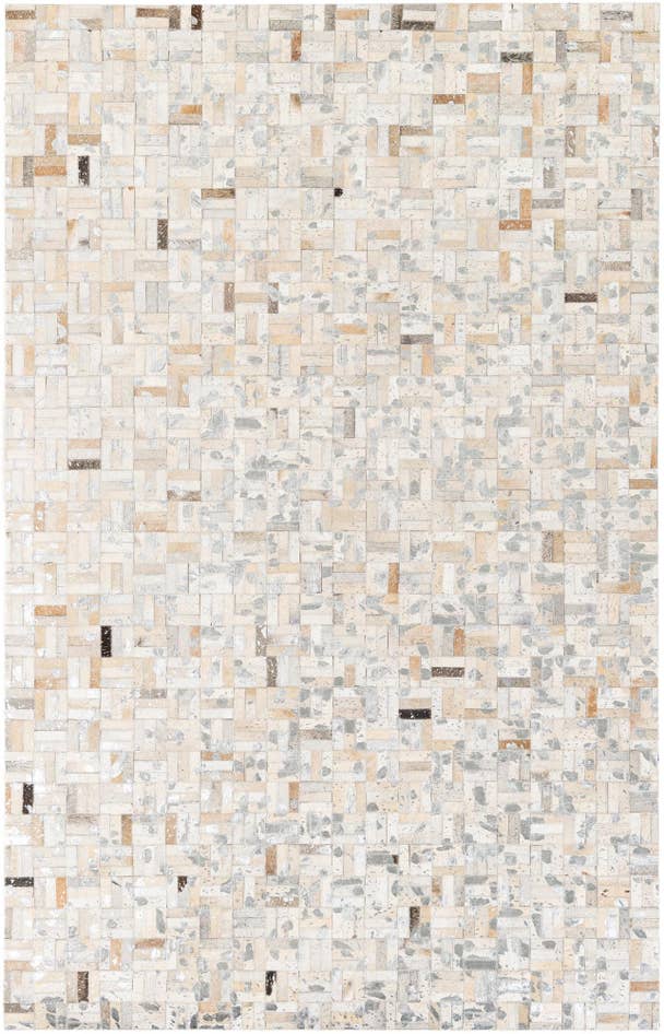 Detail image of 4' 11 x 8' 1 Cowhide Stocks Rug