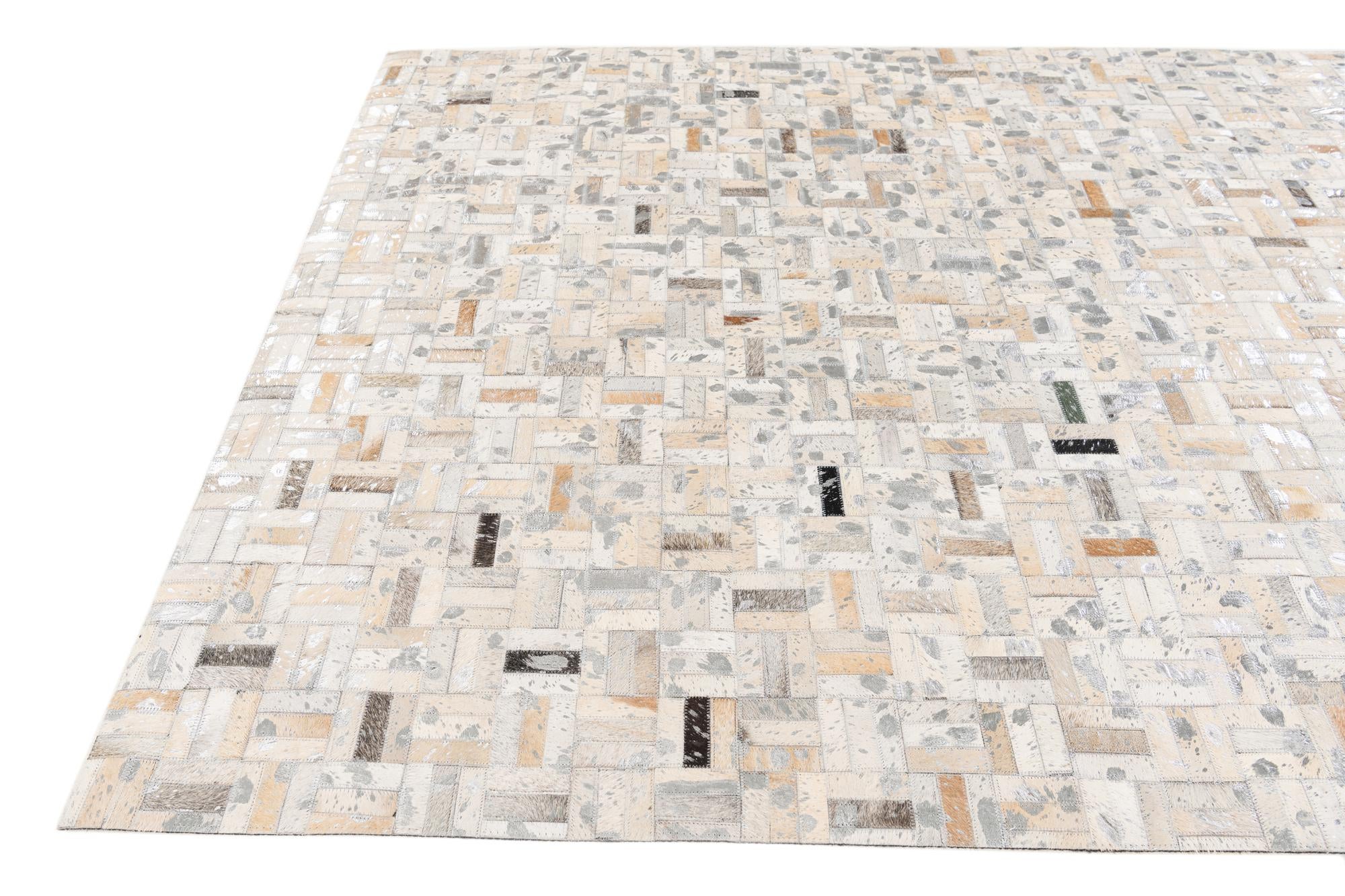 4' 11 x 8' 1 Cowhide Stocks Rug