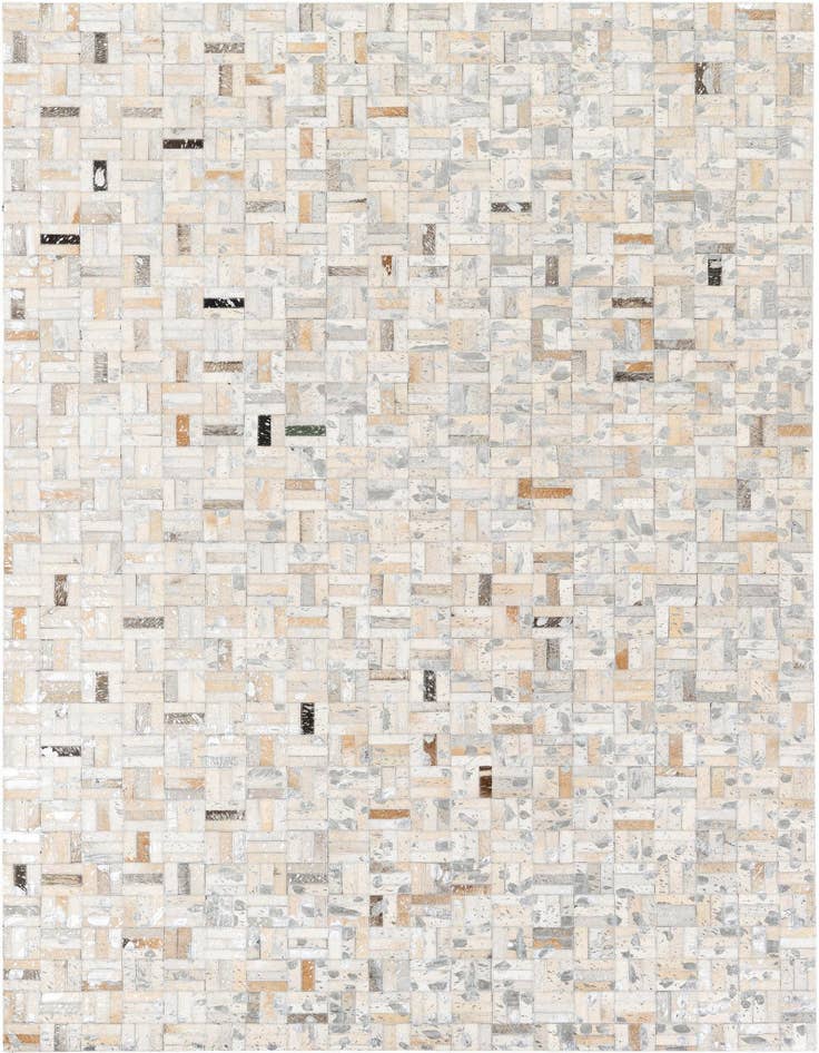Detail image of 4' 11 x 8' 1 Cowhide Stocks Rug