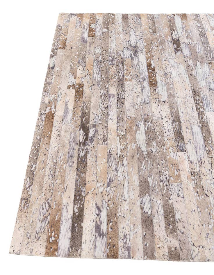 Detail image of 5' 1 x 8' Cowhide Stocks Rug