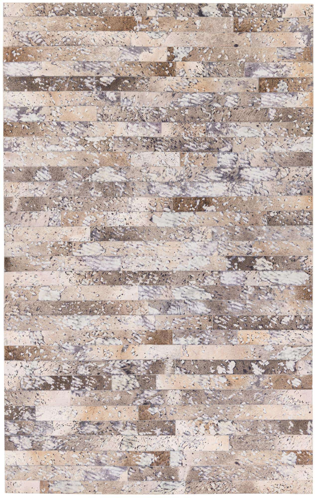 5' 1 x 8' Cowhide Stocks Rug