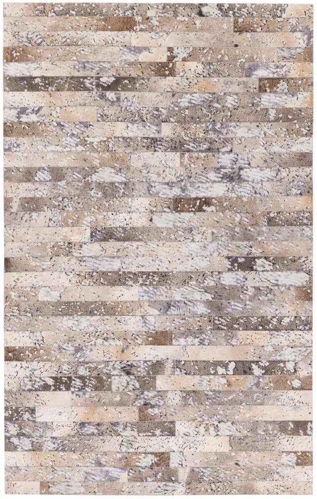 5' 1 x 8' Cowhide Stocks Rug