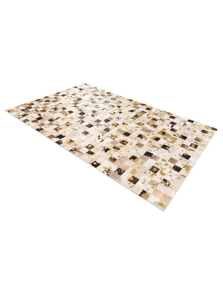 Detail image of 5' x 7' 11 Cowhide Stocks Rug