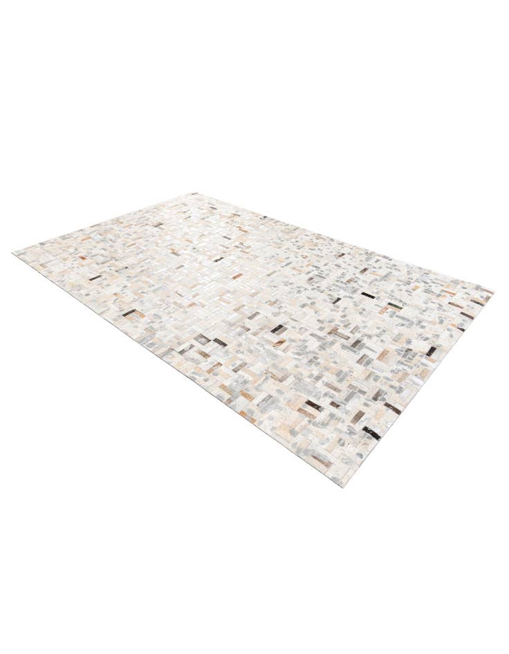 Detail image of 4' 11 x 7' 10 Cowhide Stocks Rug