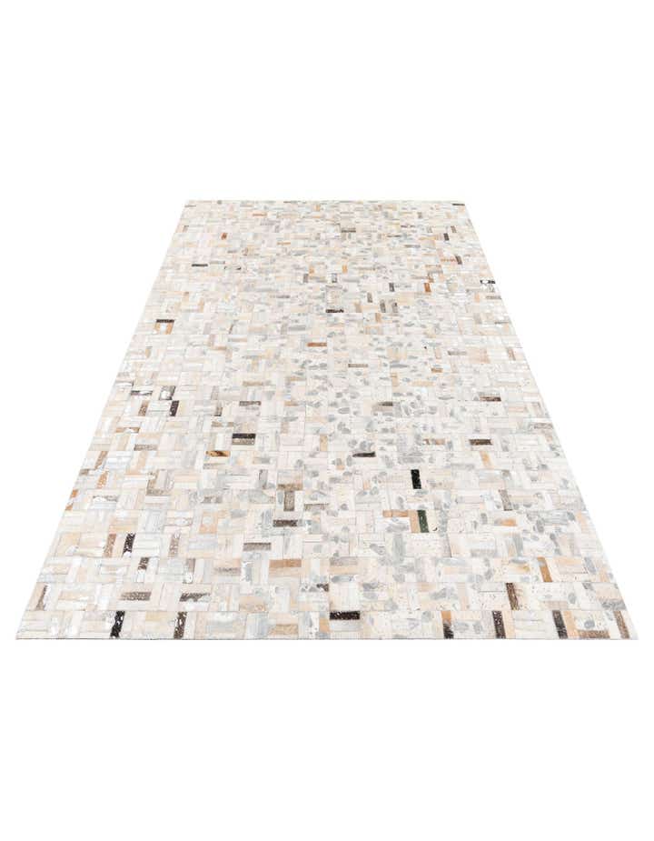 4' 11 x 7' 10 Cowhide Stocks Rug