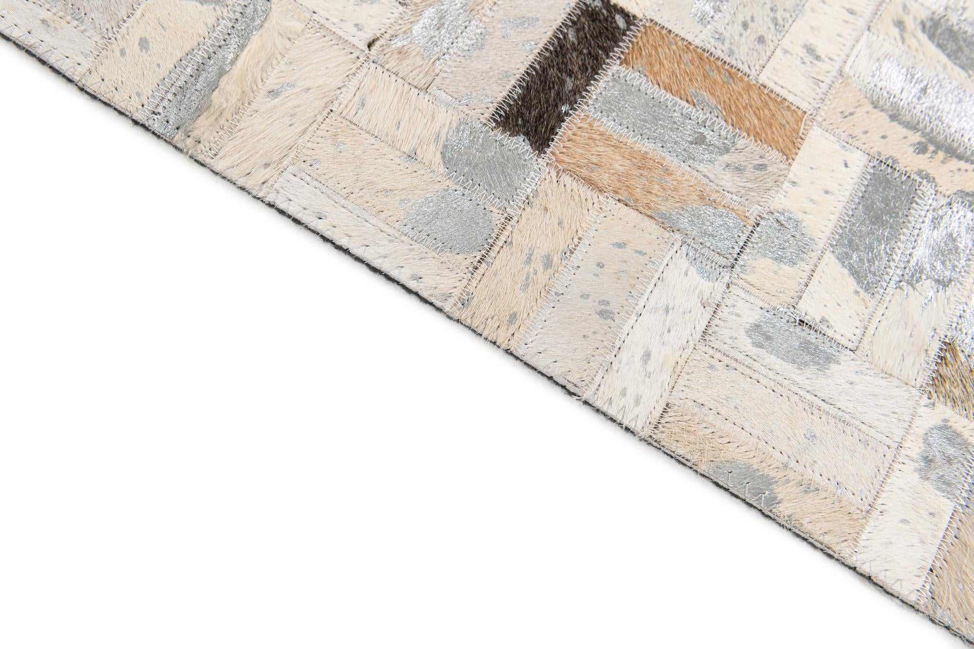 4' 11 x 7' 10 Cowhide Stocks Rug