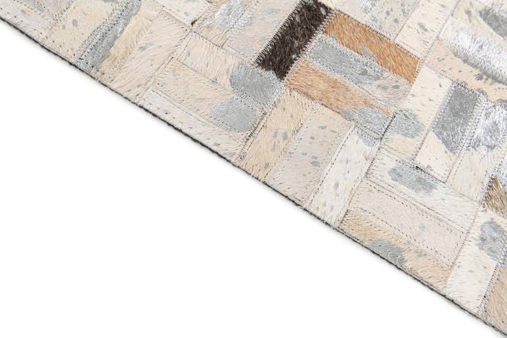 Detail image of 4' 11 x 7' 10 Cowhide Stocks Rug