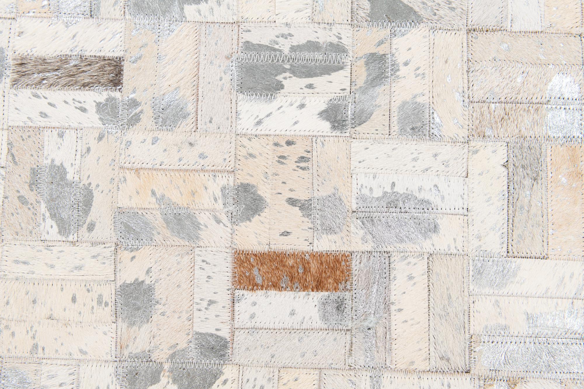 4' 11 x 7' 10 Cowhide Stocks Rug