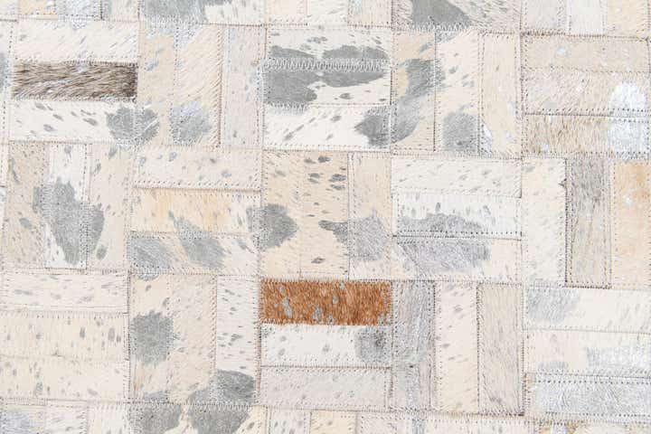 4' 11 x 7' 10 Cowhide Stocks Rug