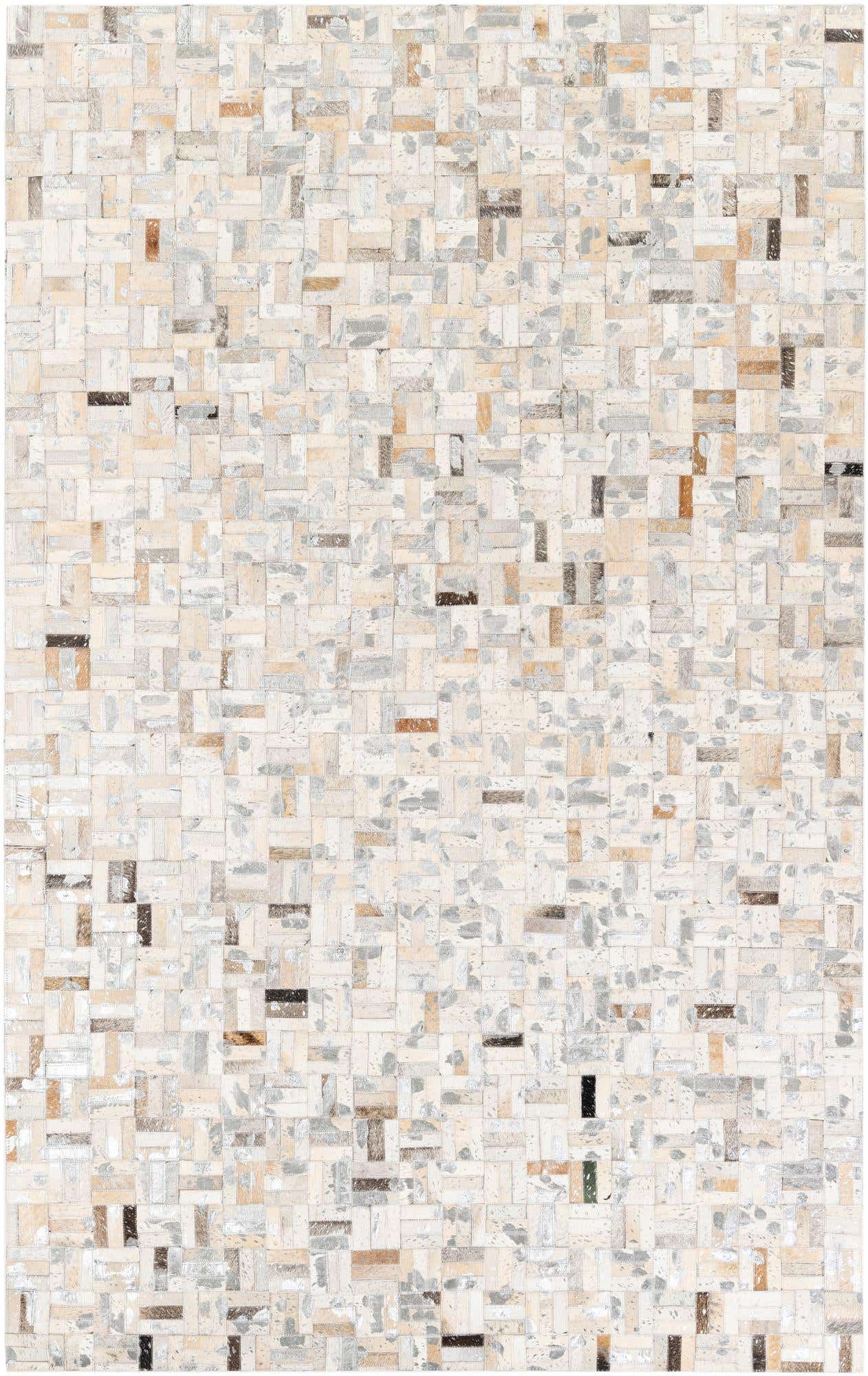 4' 11 x 7' 10 Cowhide Stocks Rug