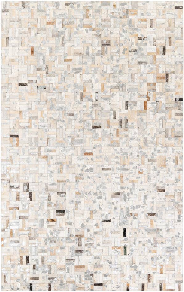 Detail image of 4' 11 x 7' 10 Cowhide Stocks Rug
