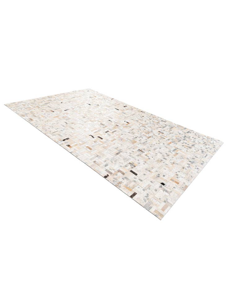 Detail image of 4' 11 x 8' 1 Cowhide Stocks Rug