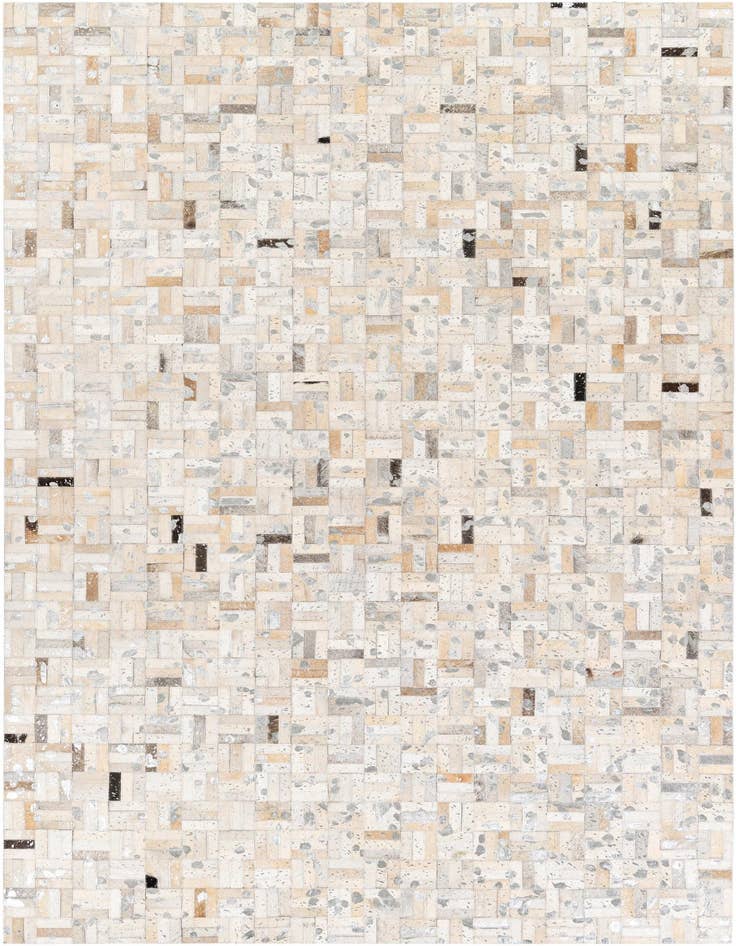 Detail image of 4' 11 x 8' 1 Cowhide Stocks Rug