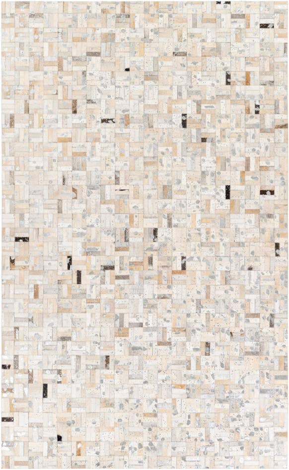 Detail image of 4' 11 x 8' 1 Cowhide Stocks Rug