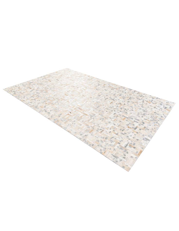Detail image of 4' 11 x 8' 1 Cowhide Stocks Rug