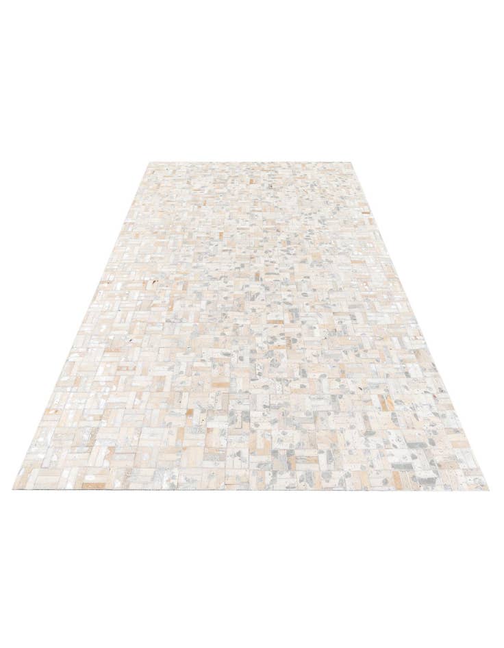 Detail image of 4' 11 x 8' 1 Cowhide Stocks Rug