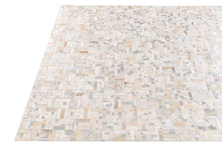 Detail image of 4' 11 x 8' 1 Cowhide Stocks Rug