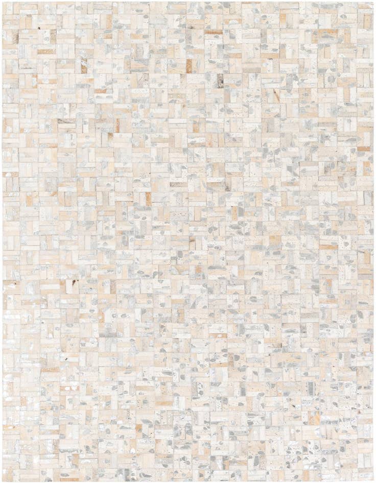 Detail image of 4' 11 x 8' 1 Cowhide Stocks Rug