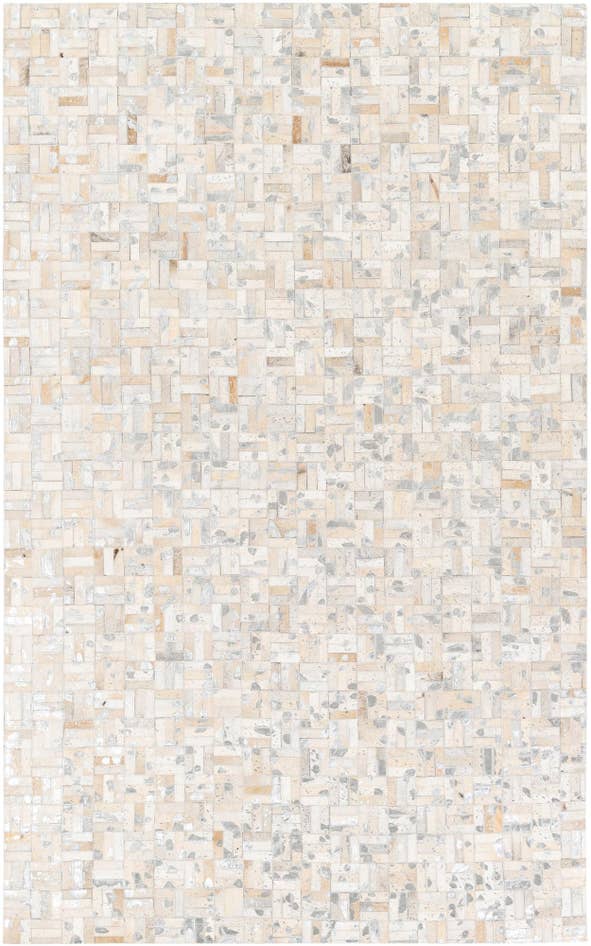 Detail image of 4' 11 x 8' 1 Cowhide Stocks Rug