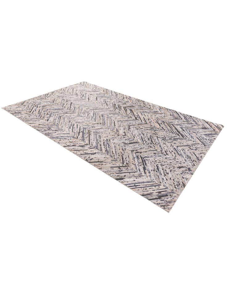 Detail image of 4' 11 x 8' 1 Cowhide Stocks Rug