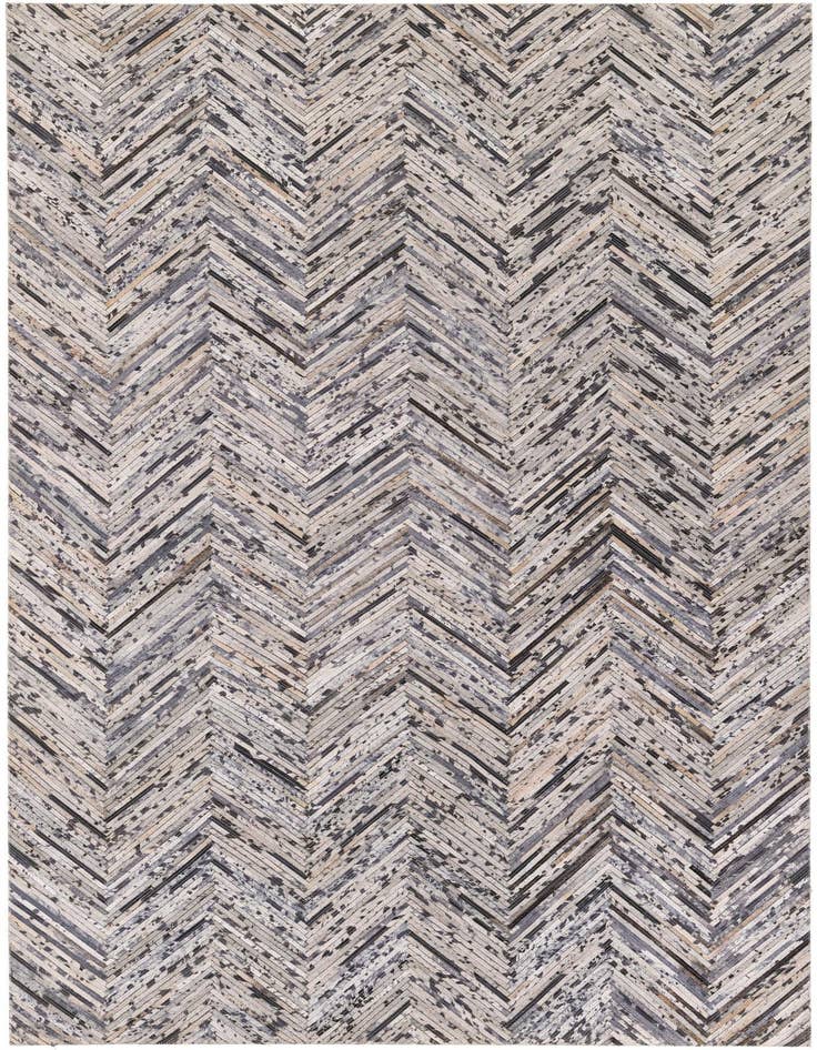 Detail image of 4' 11 x 8' 1 Cowhide Stocks Rug