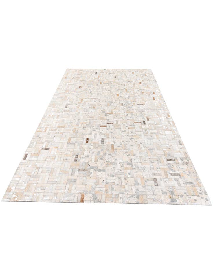 Detail image of 4' 11 x 8' 1 Cowhide Stocks Rug