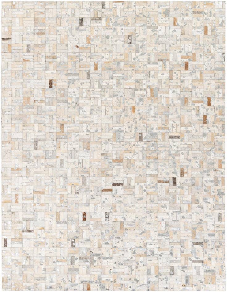 Detail image of 4' 11 x 8' 1 Cowhide Stocks Rug