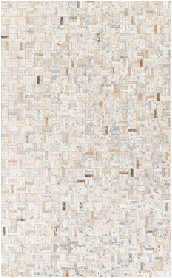 Detail image of 4' 11 x 8' 1 Cowhide Stocks Rug