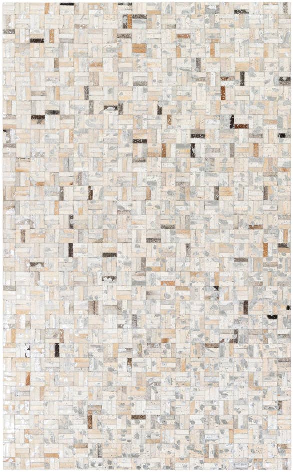 Detail image of 4' 11 x 8' 1 Cowhide Stocks Rug