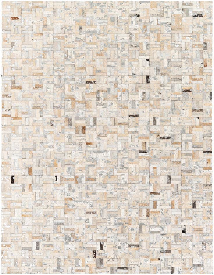 Detail image of 4' 11 x 8' 1 Cowhide Stocks Rug
