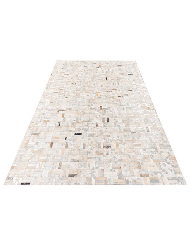 Detail image of 4' 11 x 8' 1 Cowhide Stocks Rug