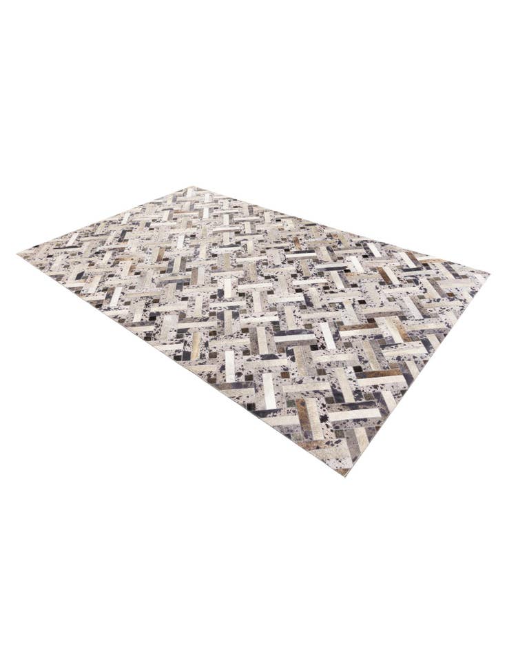 Detail image of 5' x 8' Cowhide Stocks Rug