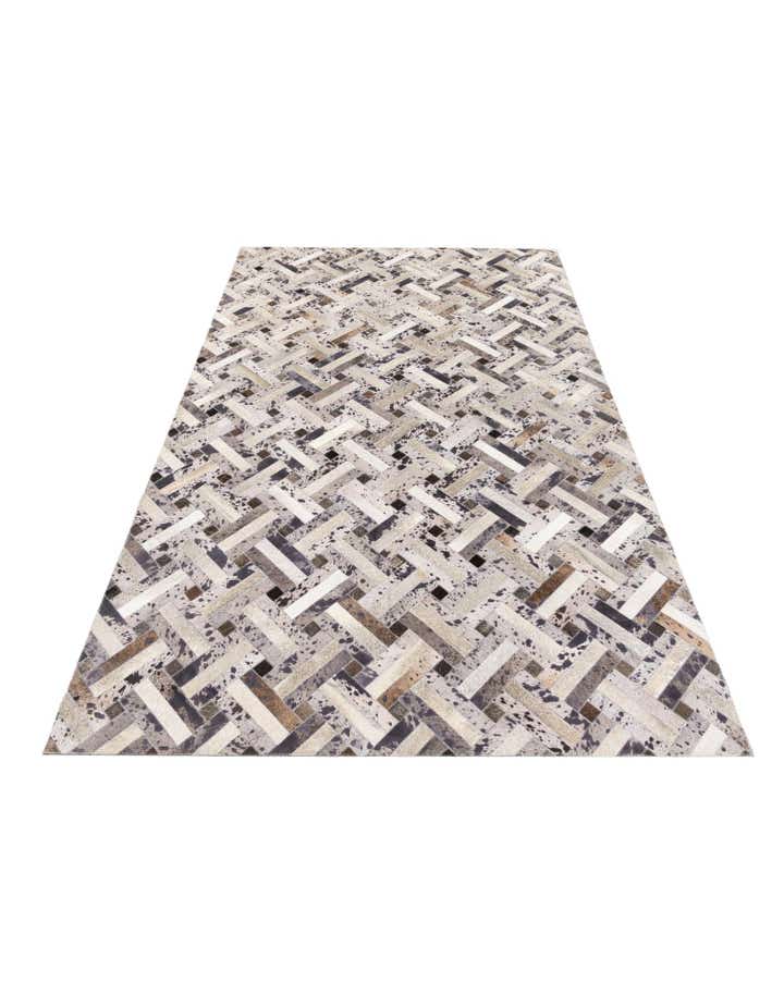 5' x 8' Cowhide Stocks Rug