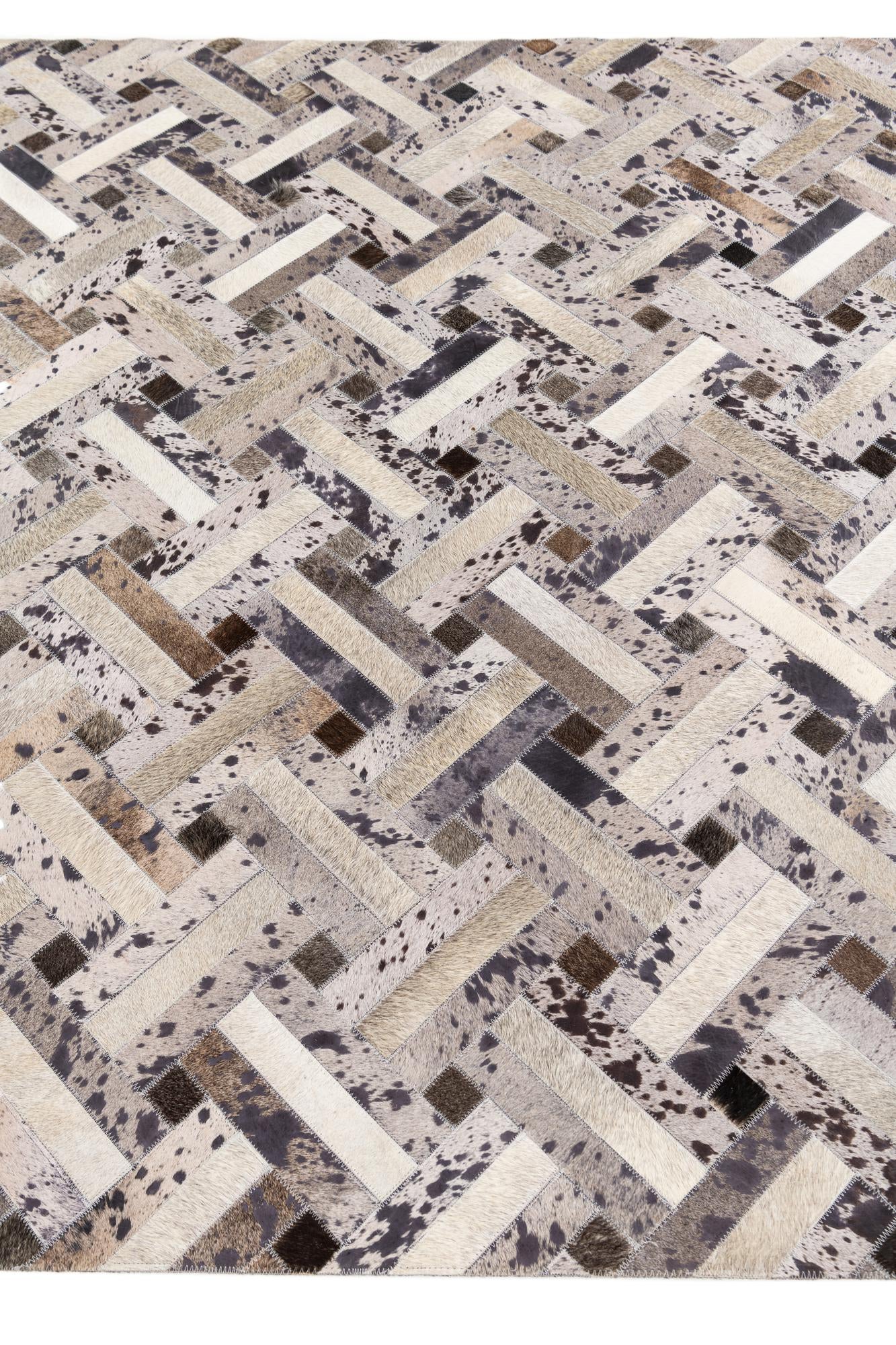 5' x 8' Cowhide Stocks Rug