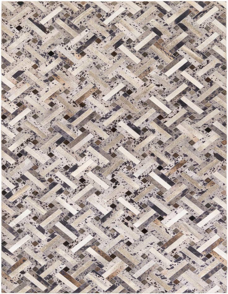 Detail image of 5' x 8' Cowhide Stocks Rug