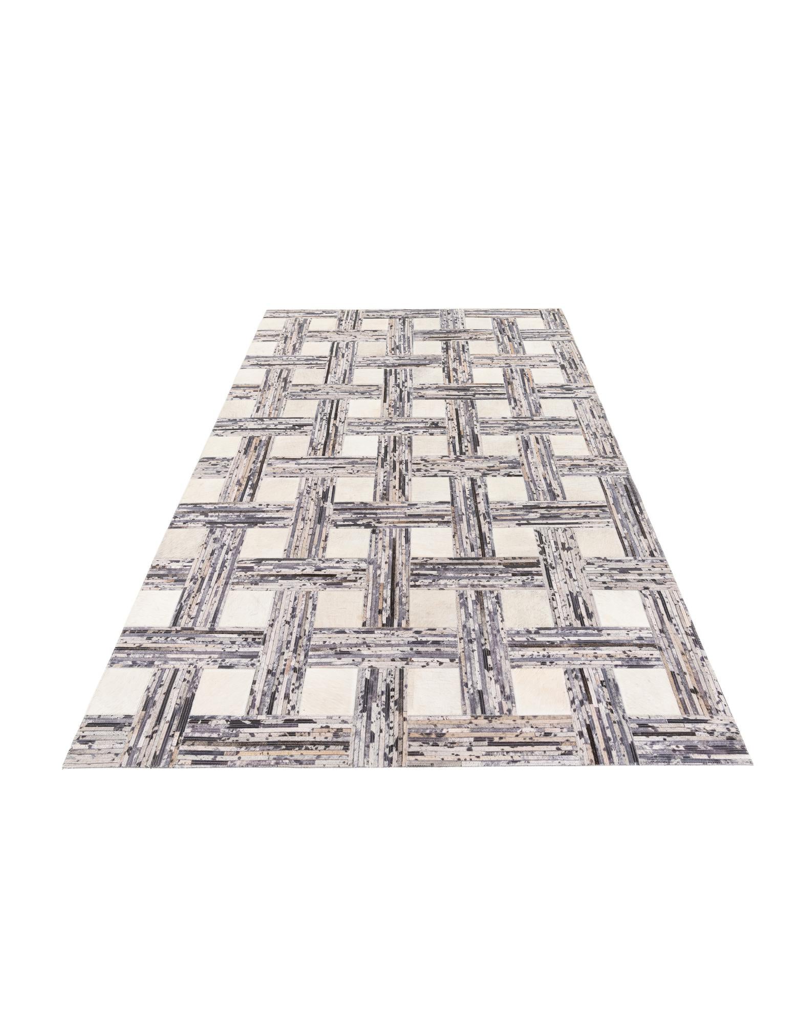 4' 11 x 7' 8 Cowhide Stocks Rug
